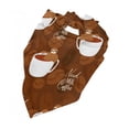 thumbnail image 5 of Honeii Sloths Need More Coffee print Pet Bandana，a stylish triangle accessory perfect for small to large dogs, puppies, and even cats, 5 of 5