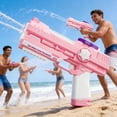 thumbnail image 1 of Automatic Water Blaster Toy, Dual Nozzle Continuous Shooting Outdoor Activity Toy, Rechargeable Battery Powered Summer Water Game Toy, High Capacity Tank Beach Pool Party Entertainment Toy, 1 of 8