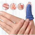 thumbnail image 3 of BESTSKY 20Pcs Finger Cots Breathable Lightweight Finger Bandages for Comfort,Soft Supportive Finger Protectors for Sports,Black, 3 of 3