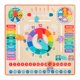 thumbnail image 1 of Reloj de madera con calendario, juguete educativo, juego de meses de madera para aprender, tablero de aprendizaje cognitivo, regalo de cumpleaños para, 1 of 9