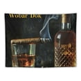 thumbnail image 5 of Orinice Whiskey Cigar Liquor Bottle Tapestry Wall Hanging Unique Style Home Decor Art for Living Room Bedroom Apartment Farmhouse Dorm 40x30inch, 5 of 6