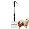 thumbnail image 2 of Adjustable Length Chicken Coop Poop With Sifting Shovel Metal Chicken Litter Cleaner Coop & Beach Silver, 2 of 5