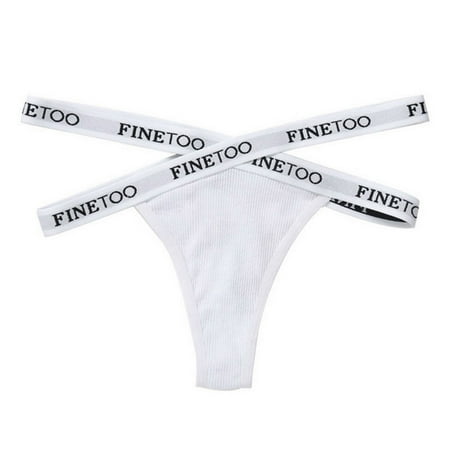 

Sexy Thong Made Of Quality Cotton And Spandex Fabric For Nightwear M White