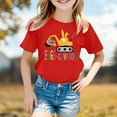thumbnail image 2 of Easter Shirt for Little Girls Trendy Loose Fit Red Bunny Cartoon Easter Cute Tshirt Bunny Short Sleeve Shirt for Boys Girls Kids Tees T-Shirts, 2 of 5