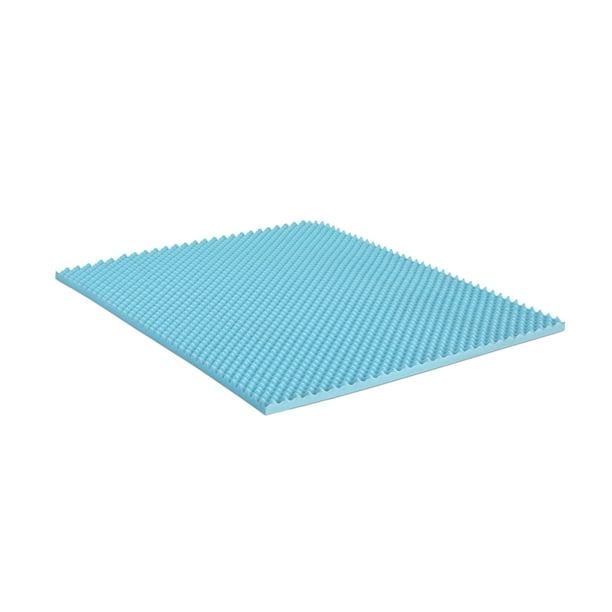 Furinno 2Inch Egg Crate Gel HD Foam Mattress Topper, Soft, Queen