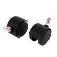 thumbnail image 1 of Unique Bargains Office Chair 10mm Thread Stem 1.5 Inch Dia Dual Wheels Swivel Caster 2 Pcs, 1 of 2