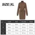 thumbnail image 2 of Sweater Dress for Women Ribbed Knit Fitted midi Sexy Fall Winter Bodycon Cowl Neck Dresses, 2 of 5