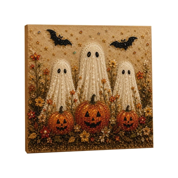 Halloween Pearl Art DIY Kit Holiday Decoration Set, Creative Bead Craft Supplies for Festive Home Decor Projects