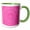 Green/White, variant on 3drose, Pink Gradient Geometrical Circle Background Design, 15oz Mug