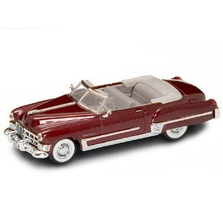 Diecast 1949 Cadillac Coupe DeVille Convertible Burgundy Metallic 1/43  Diecast Car by Road Signature