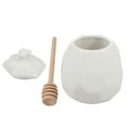 thumbnail image 4 of FRCOLOR 1 Set Honey Jar with Lid Ceramic Honey Container Syrup Pot with Wood Dipper, 4 of 8