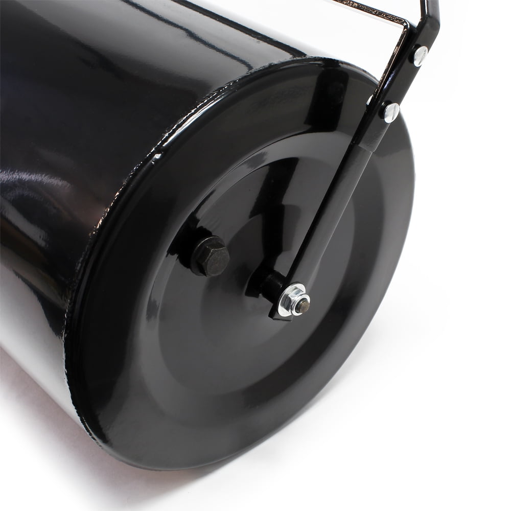 Combination Push/Tow Lawn Roller with Easy-Turn Plug, 14 by 24" 60L/16 GALLON,for Garden, Farm, Park, Black,