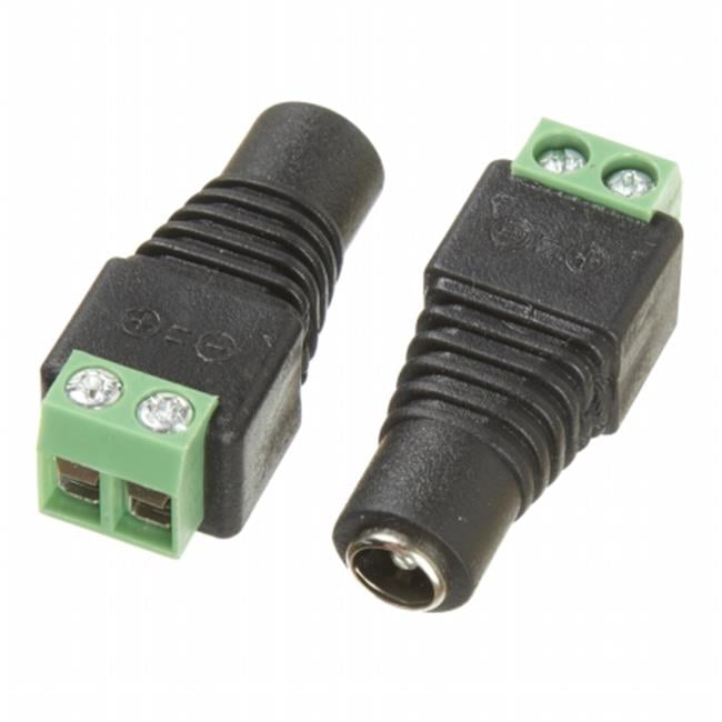 100X 5.5 x 2.1mm DC 12V Female Power Cabling Connector Plug for CCTV Camera DVR 