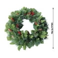 thumbnail image 3 of Artificial Christmas Decorastions Wreath, Christmas Decorastions Garland Front Door Home Wall Decor Indoor Outdoor Wedding B, 3 of 6