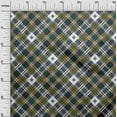 thumbnail image 2 of oneOone Organic Cotton Poplin Twill Fabric Tartan Check Decor Fabric Printed BTY 42 Inch Wide, 2 of 4