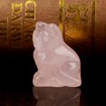 thumbnail image 4 of Decoración En Forma De Gatito De Cuarzo Rosa Rosa, Piedra Curativa, Decoración De Piedras Preciosas, Textura Suave, Artesanía Pulida, Diseño Adorable, 4 of 7
