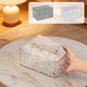 thumbnail image 1 of Funda decorativa para cajas de papel de seda • Portahojas de papel con patrón en relieve • Dispensador elegante de plástico transparente • Decoración moderna de mesa de mesa para salón en casa, 1 of 6