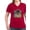 Garnet, variant on CafePress - Power Rangers Red Ranger Cu Women's V Neck T Shirt - Women's V-Neck Dark T-Shirt