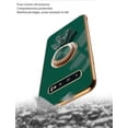 thumbnail image 4 of Compatible with Samsung S10 Plus Case Silicone TPU Shockproof Samsung Galaxy S10 Plus Phone Case Plating Astronaut Cute Pattern TPU Cases with Ring (Dark Green), 4 of 14