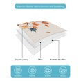 thumbnail image 4 of Quilt King Size Bedding Set, Thanksgiving Reversible Summer Quilt 3 Pieces, Fall Squirrel Pumpkin Maple Leaves Floral Lightweight Bedspreads Coverlets with 2 Pillow Shams for All Seasons, 4 of 5