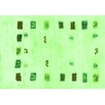 thumbnail image 1 of Ahgly Company Indoor Rectangle Solid Green Modern Area Rugs, 2' x 5', 1 of 1
