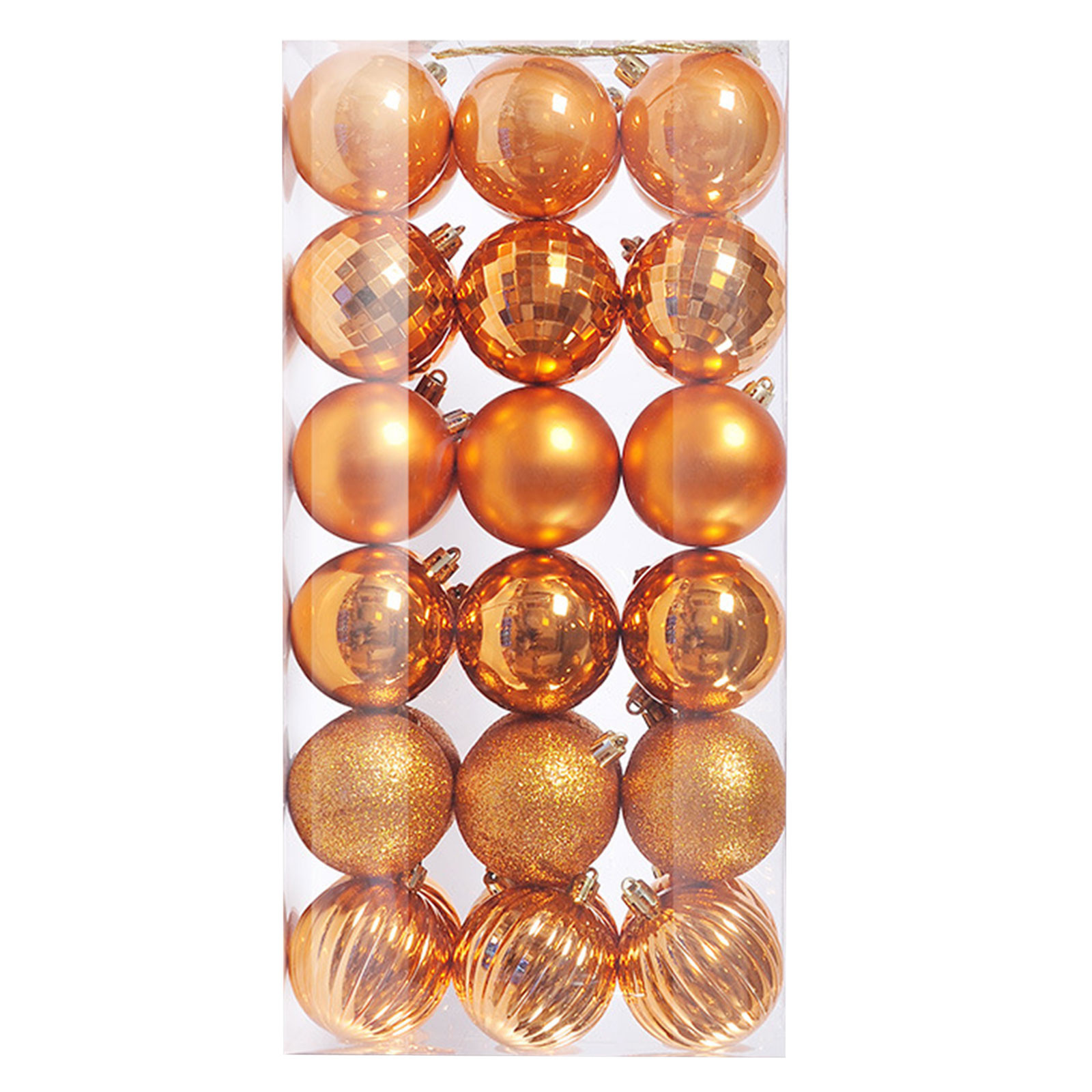 Azxy 36pc Christmas Ornaments Balls Holiday Time Orangeshatterproof Christmas Decorations 2993