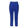 thumbnail image 6 of RUTAYY Women's Casual Calf&nbsp;Length Pants Elastic Waist with Drawstring Soft Comfortable Solid Color Travel Elegant Trousers, 6 of 9