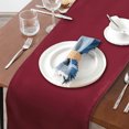 thumbnail image 6 of Unique Bargains Satin Table Runner for Decoration 108.27"x11.81" Wine Red, 6 of 6