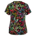 thumbnail image 1 of T-shirt à Manches Courtes à Col en V pour Femmes, 1 of 3