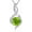 08-peridot, variant on Round Birthstone Necklace for Women 925 Sterling Silver Created Gemstone Infinity Pendant Necklaces Christmas Birthday Jewelry Gifts for Wife Mother Her, 18"+2"