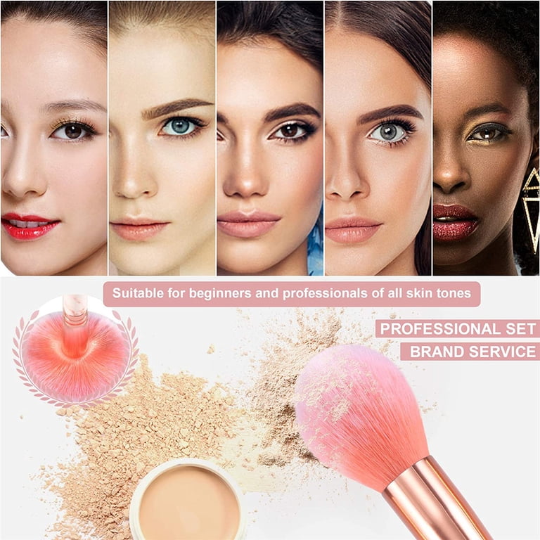 Sixteen-Piece Professional Makeup Brush Set With Sponges photo 2