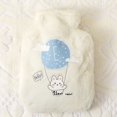 thumbnail image 4 of Bolsa de agua caliente de 250 ml con diseño de oso kawaii de peluche y conejo, bolsa de agua caliente gruesa para manos y pies, cálida para invierno, 4 of 6