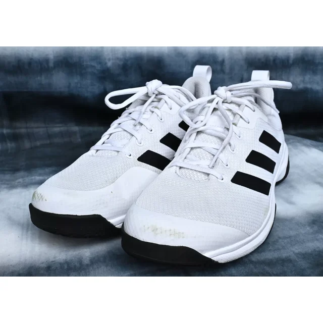 Ad-id-as Men's Game Spec Athletic Sport White Sneakers Tennis Shoes Sz 11