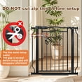 thumbnail image 3 of FURDEAR Extra Wide Baby Gate for Doorways 52.6"-62.2" Metals Blcak, 3 of 7