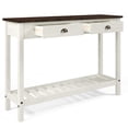 thumbnail image 5 of Wood Hall Table Console 2 Drawers Harvest White Distressed | Furniture Dash, 5 of 6