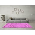 thumbnail image 3 of Ahgly Company Indoor Square Abstract Purple Modern Area Rugs, 3' Square, 3 of 4