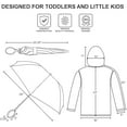 thumbnail image 6 of Nickelodeon Boys Umbrella and Poncho Raincoat Set, Baby Shark Boys Rain Wear For Toddler 2-3 Or Kids 4-5, 6 of 6