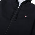 thumbnail image 2 of Champion Big and Tall Hoodies for Men, Men's Fleece Heavyweight Full Zip Hoodie Black, 2 of 7