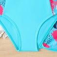 thumbnail image 6 of TOWED22 Girls Swimsuit One Piece Swimsuits Solid Ruched Bathing Suit for Girls Full Coverage Modest Padded Swimwear Blue,13-14 Y, 6 of 8