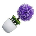 thumbnail image 2 of Xingzhi Artificial Potted Plant Ball Simulation Greenery Decoration Home Office Table Centerpiece artificial Plant, Purple, 2 of 5