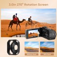 thumbnail image 4 of ORDRO 4K 30FPS Video Camera 64MP Camcorder with IR Night Vision 18X Digital Zoom for Vlog Youtube, 4 of 12