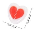 thumbnail image 2 of WEUVEB 100Ud Corazón Acrílicas Rojas Sueltas Para Joyería, 2 of 8