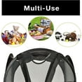 thumbnail image 3 of Smart Design Deluxe Mesh Pop Up Square Laundry Hamper with Side Pocket and Handles - VentilAir Fabric Collapsible Design - for Clothes and Laundry - Home - Holds 2 Loads - 14 x 23 Inch - Black, 3 of 8