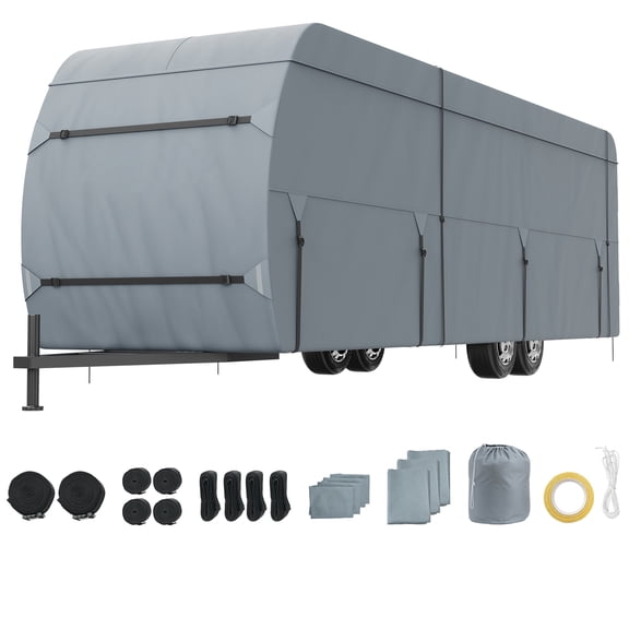 KFFKFF Trailer Travel Camper Cover Waterproof 18'-20' Class A Motorhome RV Cover