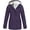 Purple, variant on Womens Waterproof Rain Jacket Fleece Lined Rain Coats Lightweight Zip Up Hooded Winter Rain Windbreaker Jackets Outdoor Hooded Trench Raincoat