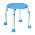 thumbnail image 2 of Emma + Oliver Bath and Shower Stool with Height Adjustable Frame, 300 lbs. Static Weight Capacity, Simple No-Tool Assembly - Blue, 2 of 11