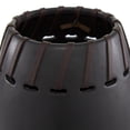 thumbnail image 6 of DecMode 16", 13"H Black Ceramic Vase with Cut Out Patterns, Set of 2, 6 of 9
