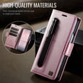 thumbnail image 6 of for Samsung Galaxy Z Fold 5 Wallet Case with RFID Blocking, Card Slots&Cash Pocket&Stylus Slot, Kickstand PU Leather Magnetic Closure Full Body Protective Flip Classic Dedign for Men Women,Rosegold, 6 of 11