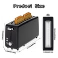 thumbnail image 2 of 2 Slice Stainless Steel Long Slot Toaster, 6 Shade Settings, 10" Slot for Bagels & Bread, Defrost Cancel Function, Removable Crumb Tray,Black, 2 of 7