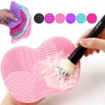 thumbnail image 3 of Limpiador de brochas de maquillaje, almohadilla de fregado de silicona, herramienta de limpieza de cepillos, 3 of 5